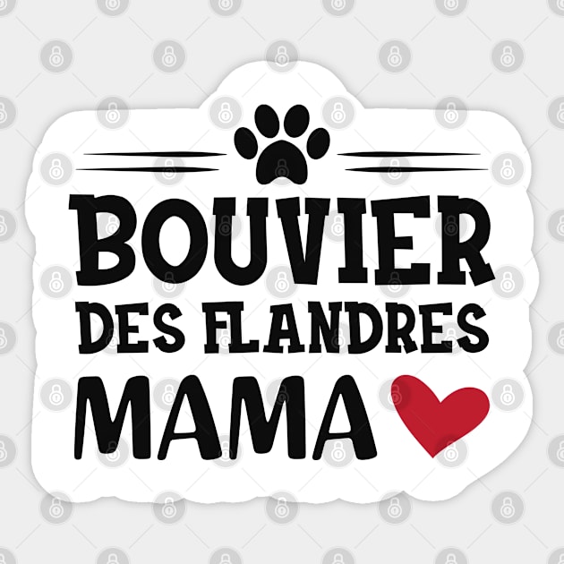 Bouvier des flandres mama Sticker by KC Happy Shop